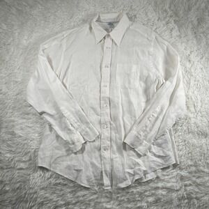 Brooks Brothers Baird McNutt Irish Linen Regent Shirt Mens XL Button Down